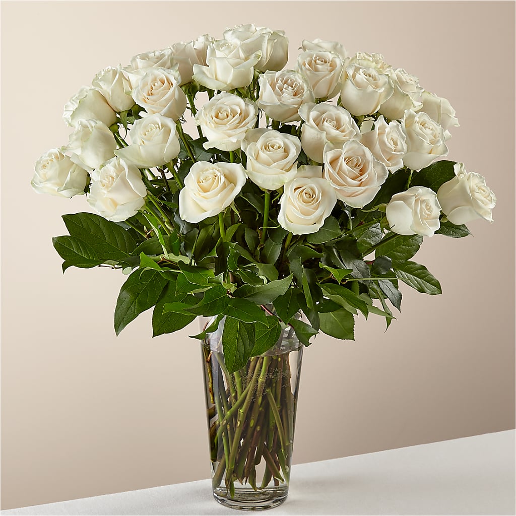 Long Stem White Rose Bouquet – MY LADY'S FLORIST, Westland MI