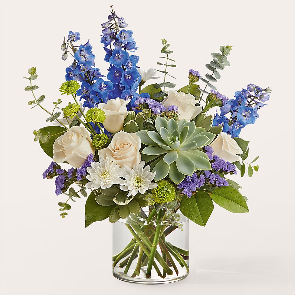Cerulean Waves Bouquet – MY LADY'S FLORIST, Westland MI