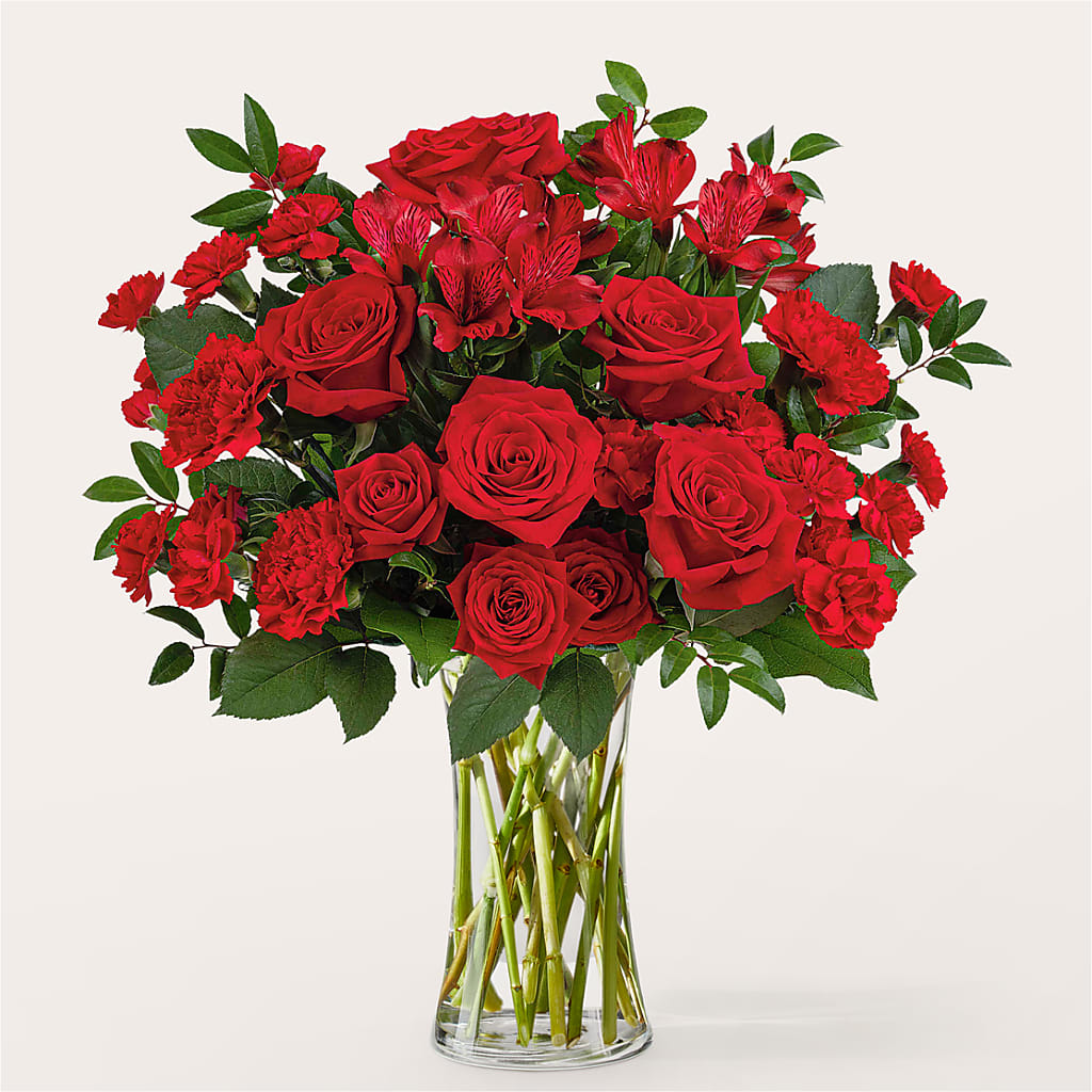 Brilliant Ruby Bouquet – MY LADY'S FLORIST, Westland MI