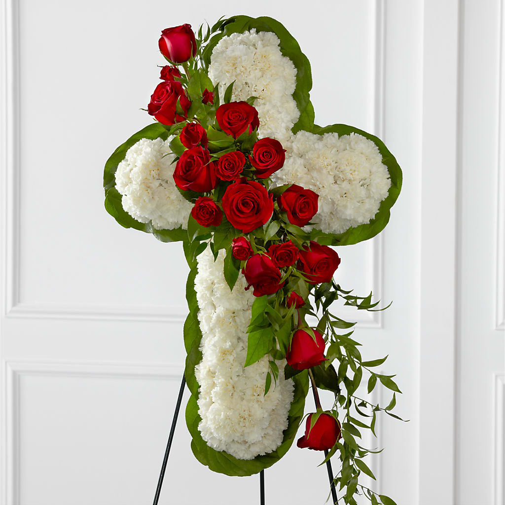 Floral Cross Easel – MY LADY'S FLORIST, Westland MI