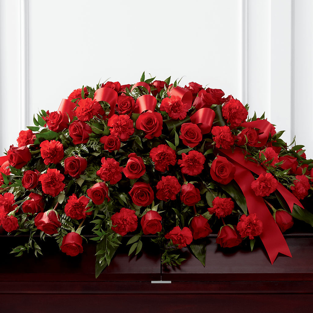Tribute of Life Casket Spray – MY LADY'S FLORIST, Westland MI