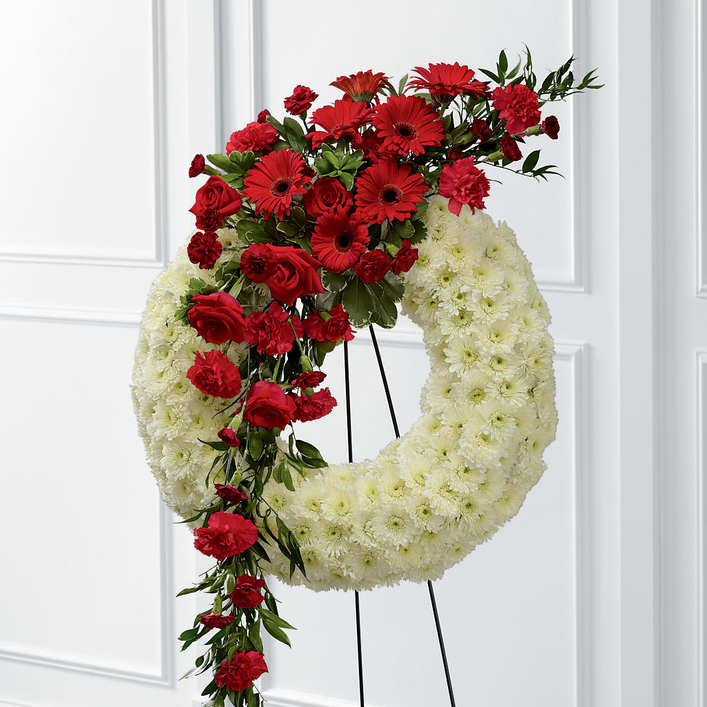 Graceful Tribute Wreath – MY LADY'S FLORIST, Westland MI