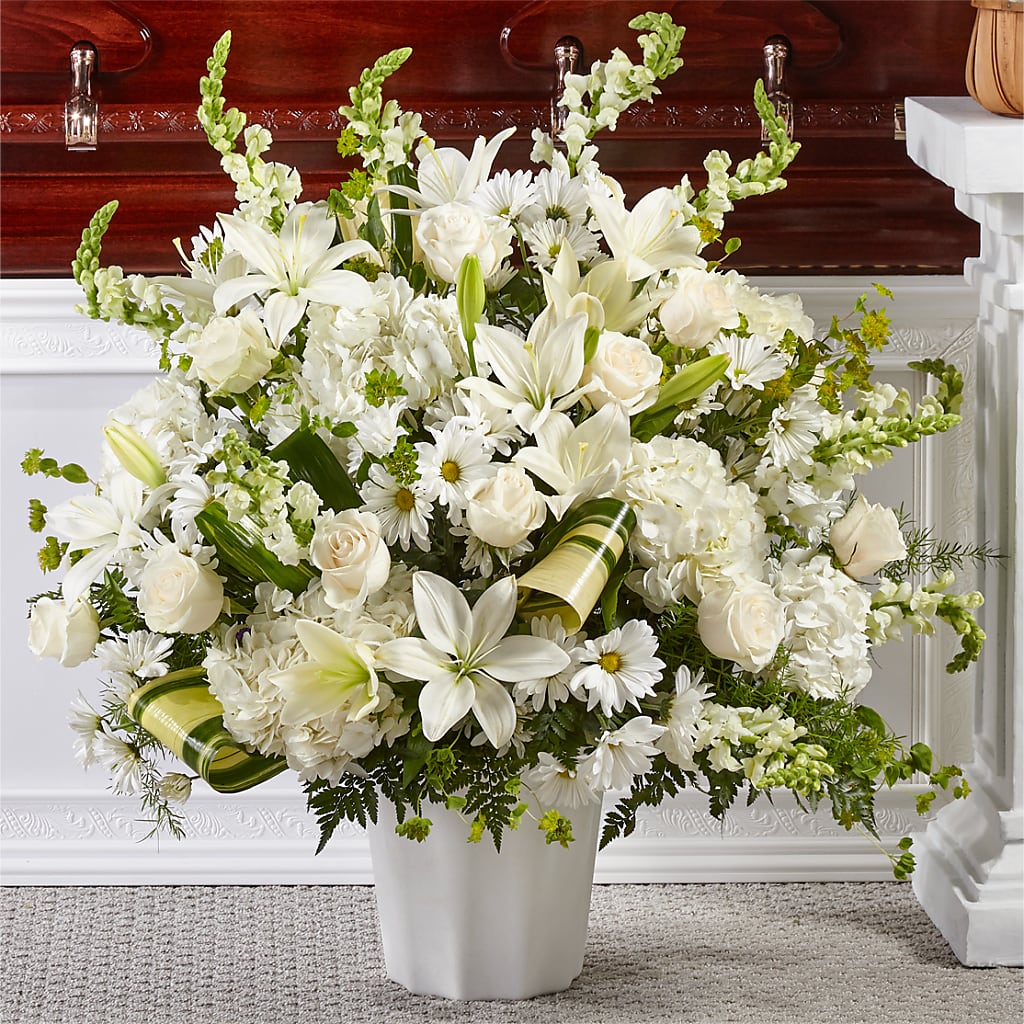 Thoughts of Tranquility Floor Basket – MY LADY'S FLORIST, Westland MI