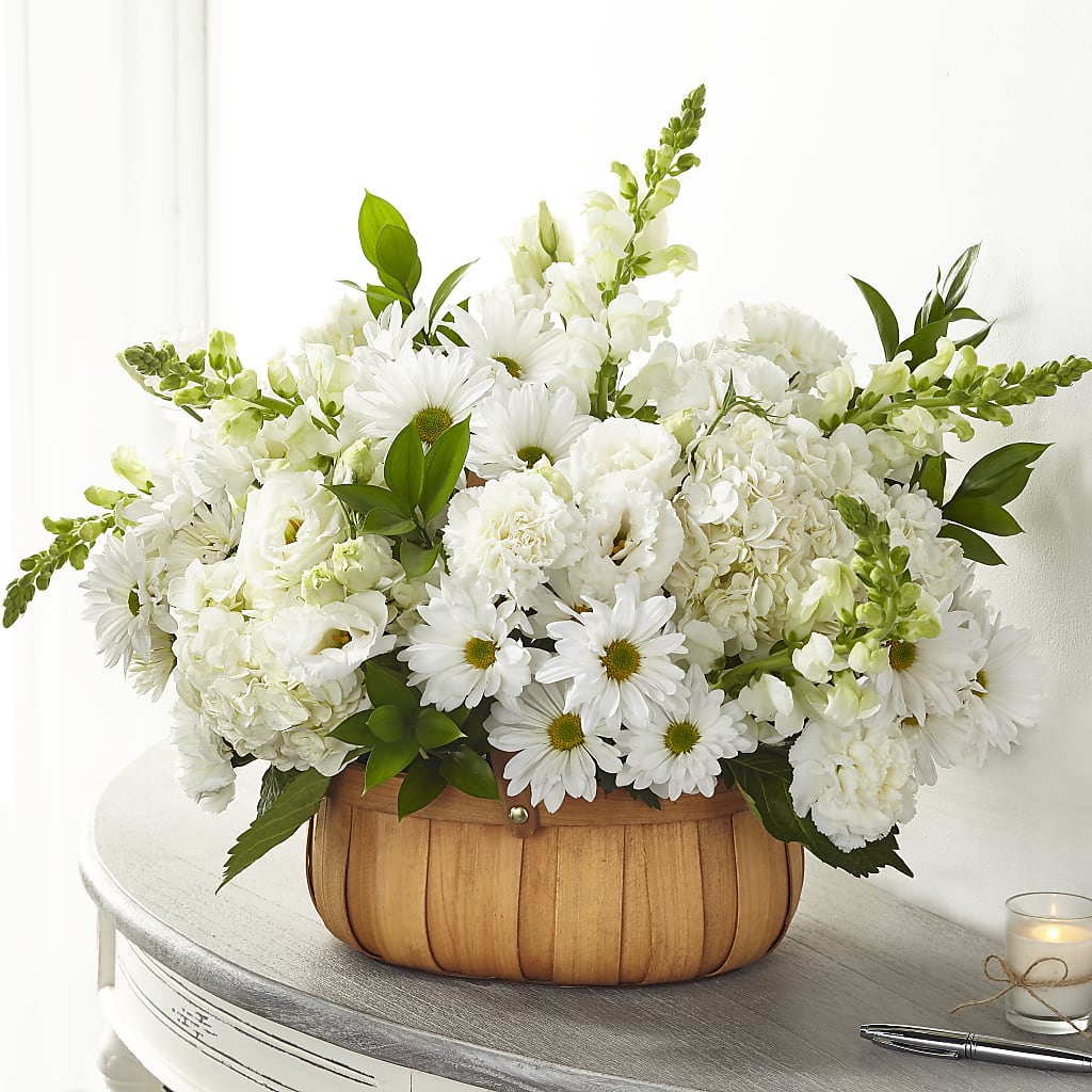 Pure Ivory Basket – MY LADY'S FLORIST, Westland MI