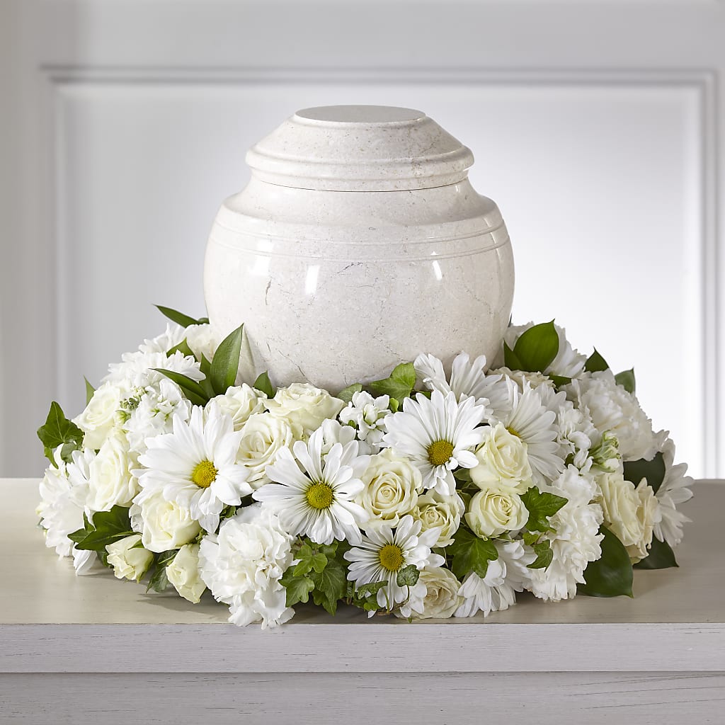 Ivory Gardens Cremation Adornment – MY LADY'S FLORIST, Westland MI