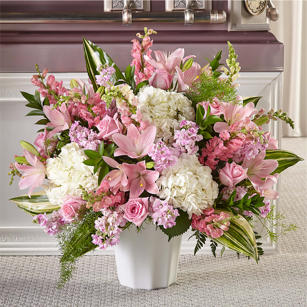Simply Serene Floor Basket – MY LADY'S FLORIST, Westland MI