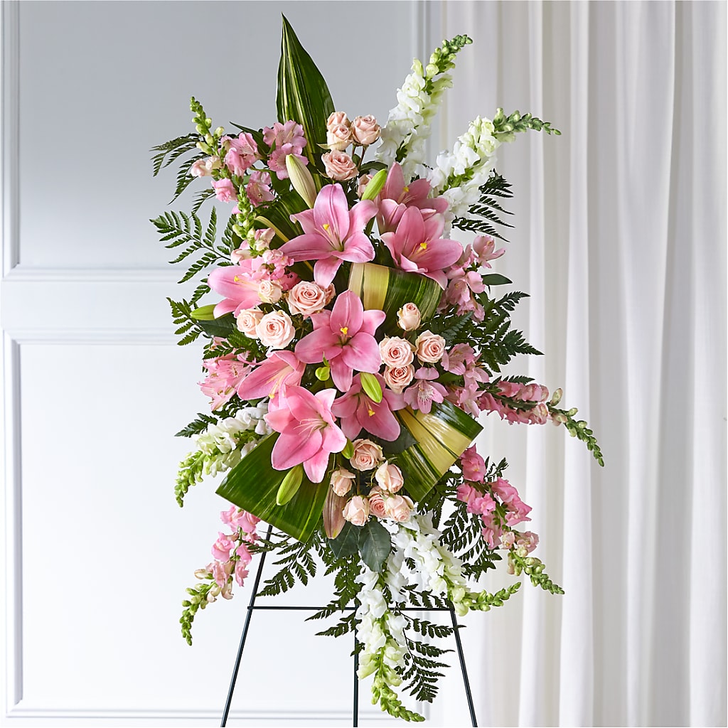Elegant Embrace Standing Spray – MY LADY'S FLORIST, Westland MI
