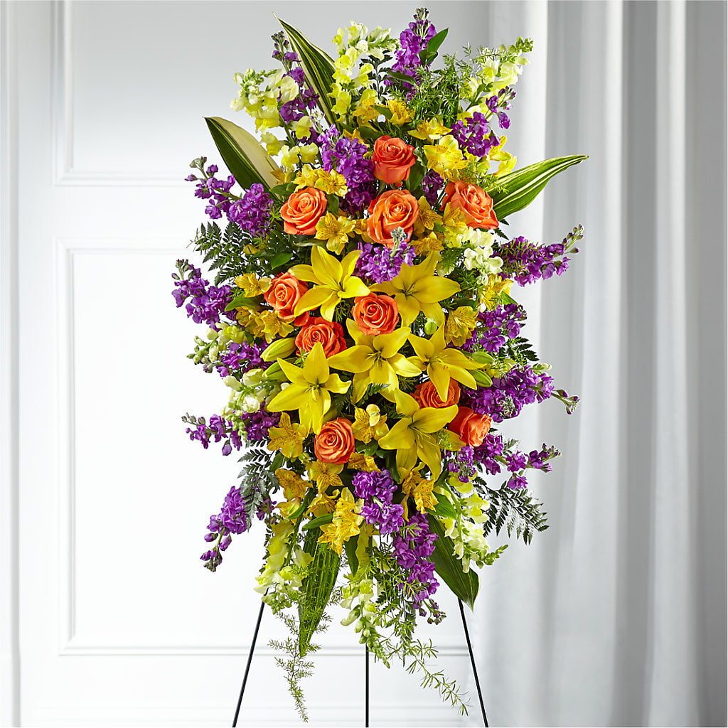 Thoughtful Prayers Standing Spray – MY LADY'S FLORIST, Westland MI