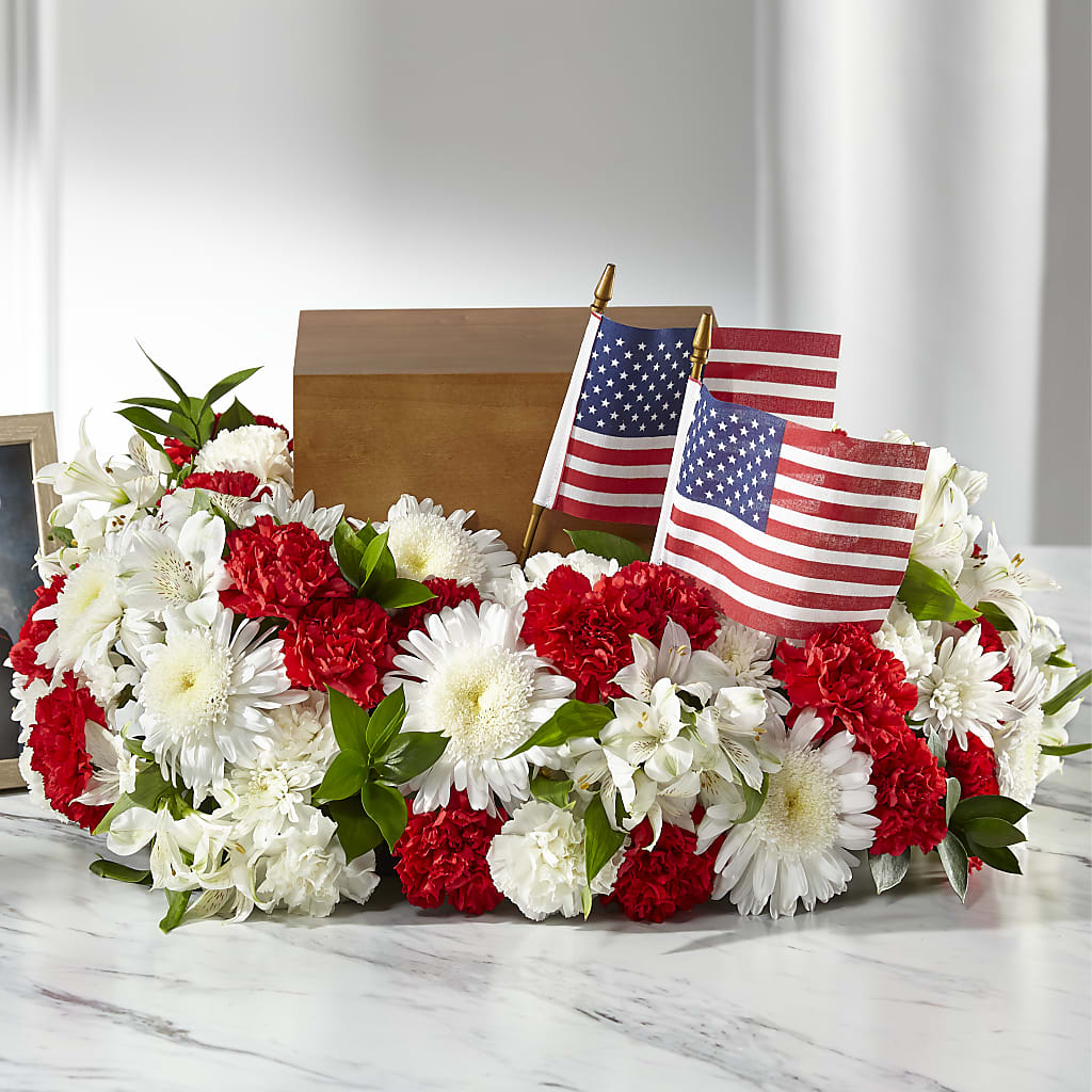 Spirit of Patriotism Cremation Adornment – MY LADY'S FLORIST, Westland MI