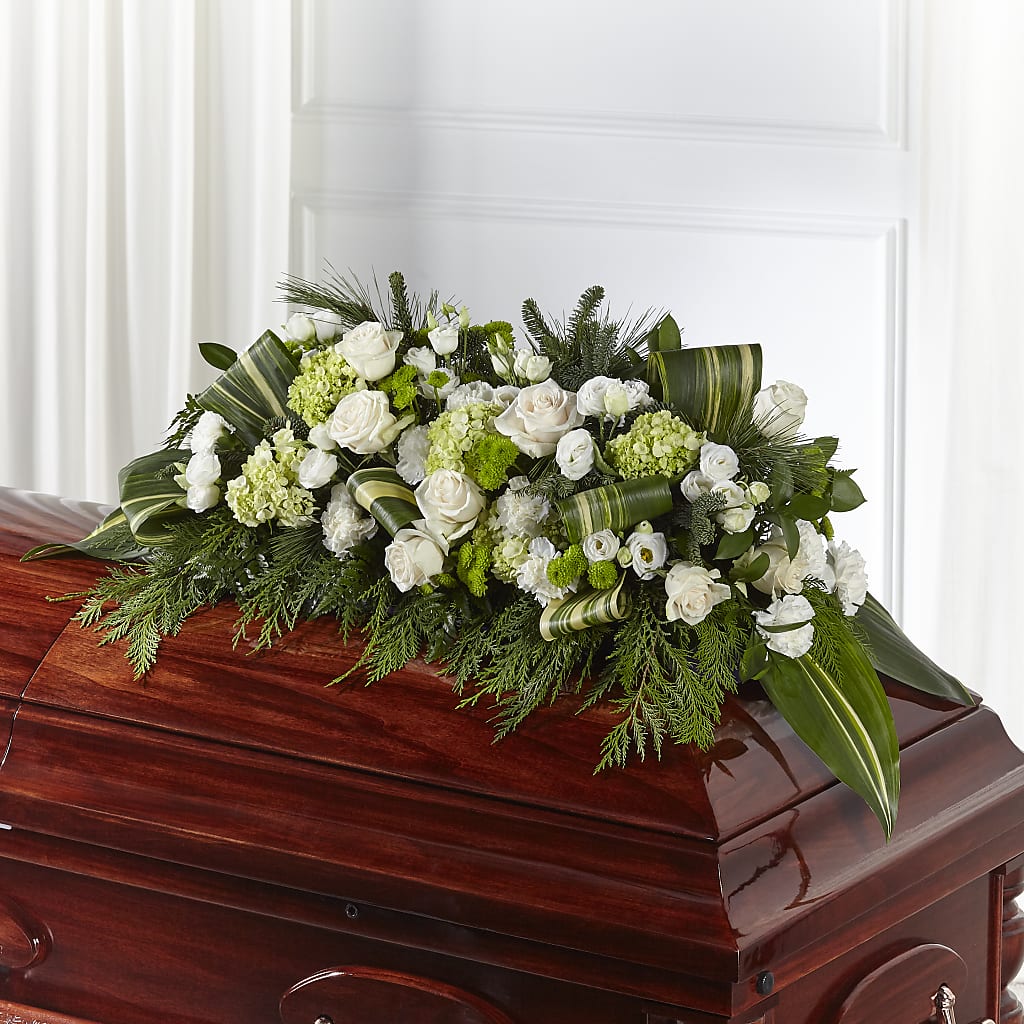 Hopeful Gesture Casket Spray – MY LADY'S FLORIST, Westland MI