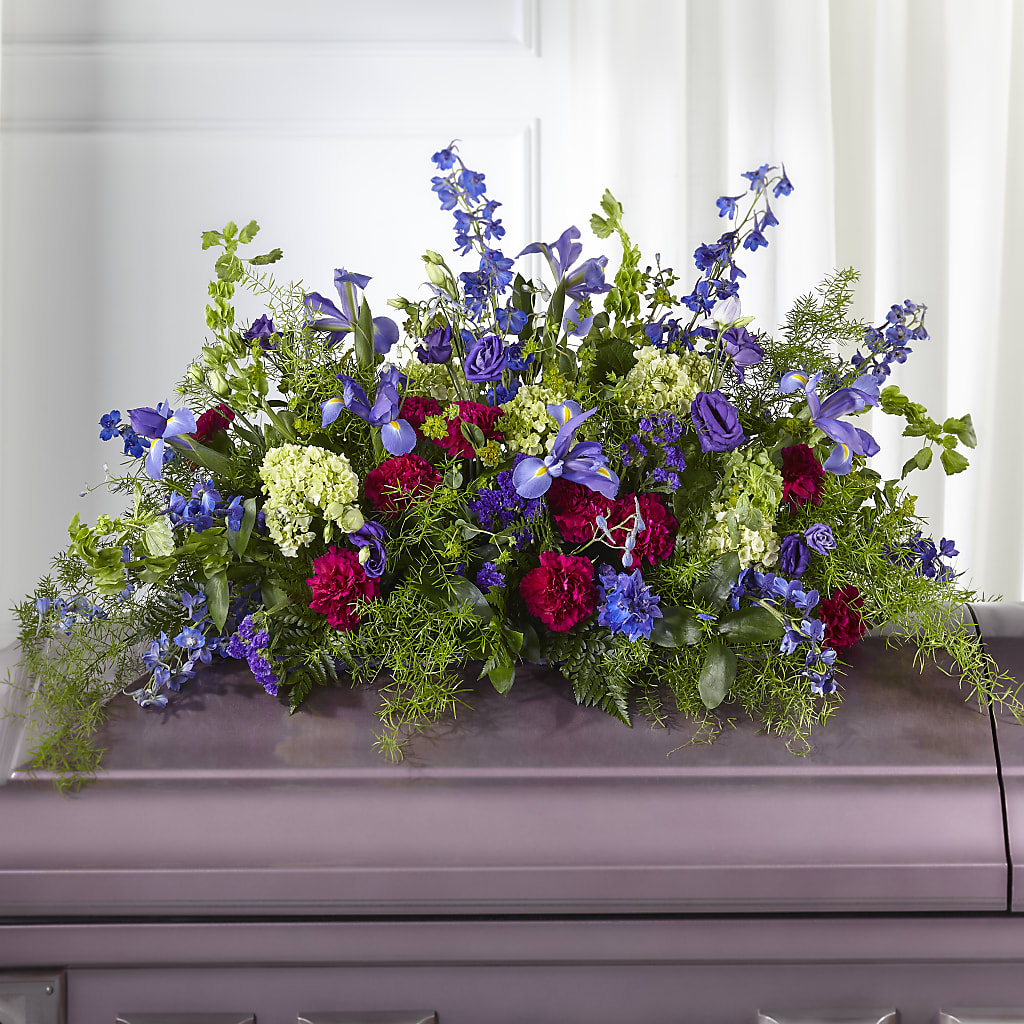 Always Treasured Casket Spray – MY LADY'S FLORIST, Westland MI