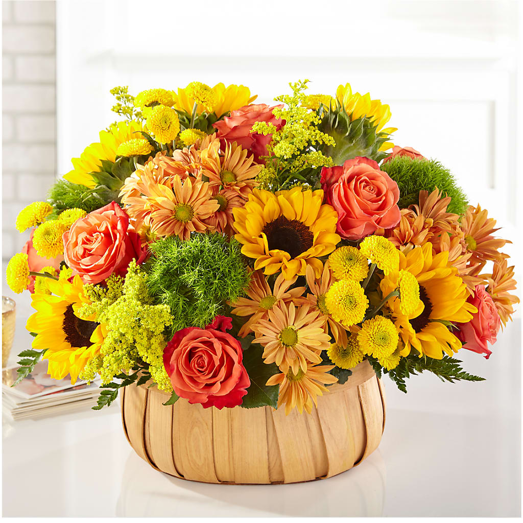 Harvest Sunflower Basket – MY LADY'S FLORIST, Westland MI
