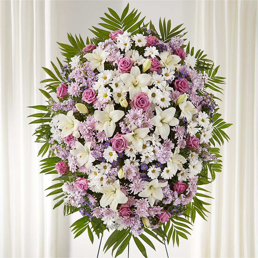 Surrounded by Love Standing Spray – MY LADY'S FLORIST, Westland MI