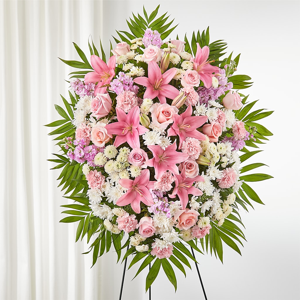 Offering Solace Standing Spray – MY LADY'S FLORIST, Westland MI