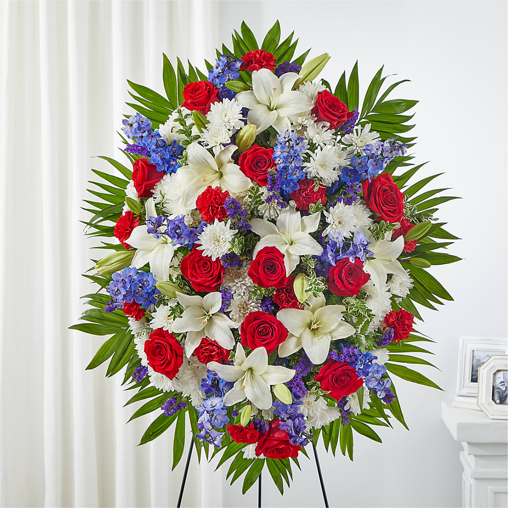 Cherished Service Standing Spray – MY LADY'S FLORIST, Westland MI