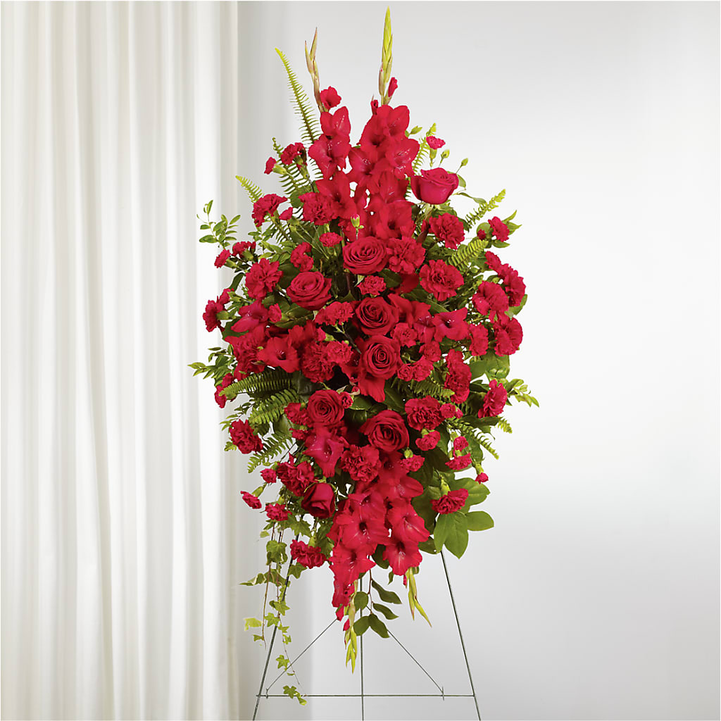 From the Heart Standing Spray – MY LADY'S FLORIST, Westland MI