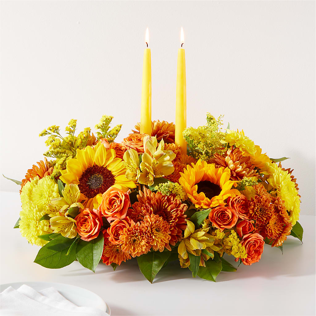 Autumn Harmony Centerpiece – MY LADY'S FLORIST, Westland MI