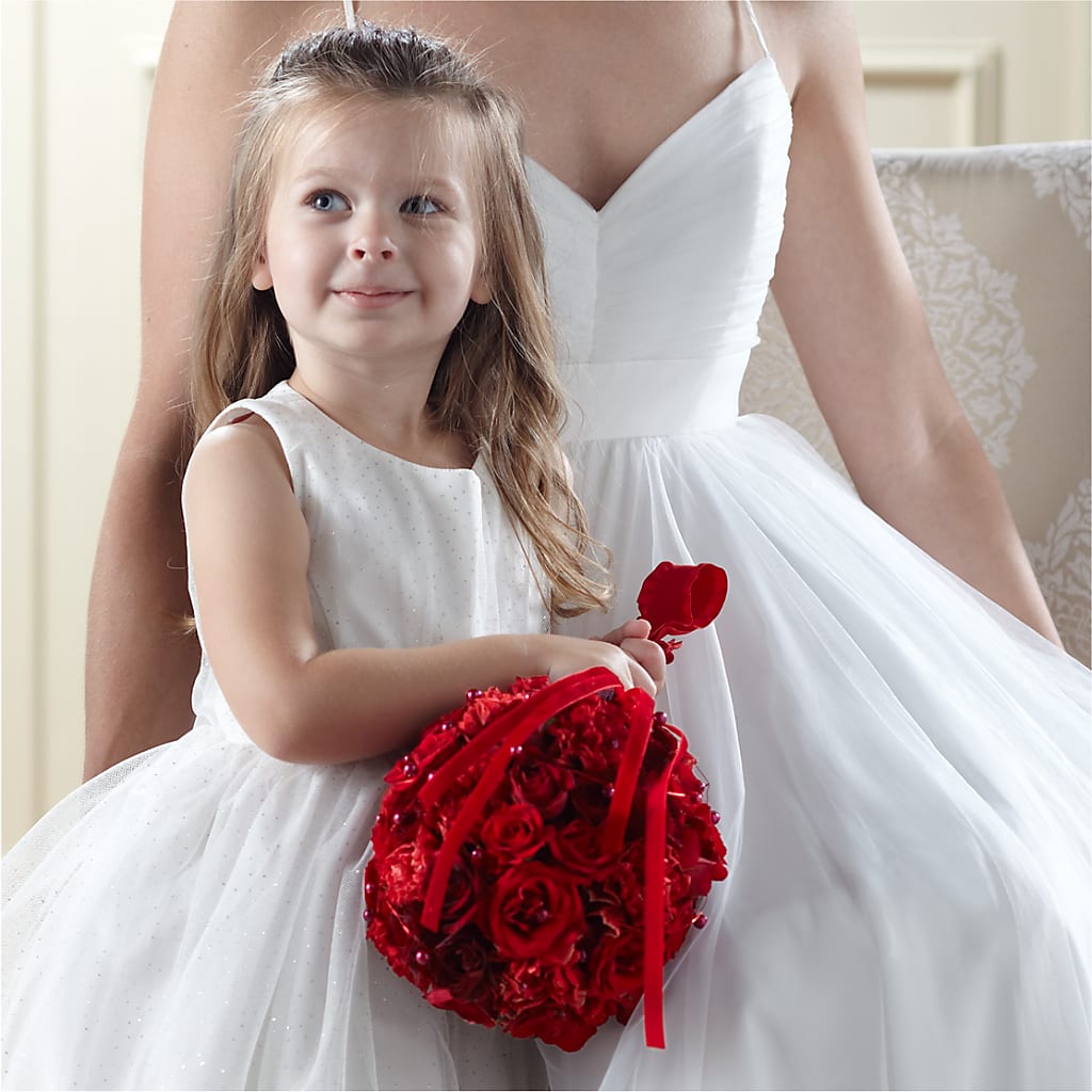 Pure at Heart Flower Girl Arrangement – MY LADY'S FLORIST, Westland MI