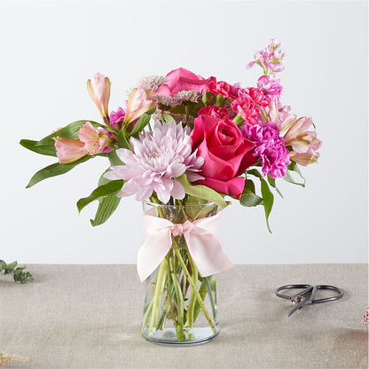 Ruban Rose - Une création de fleuriste
