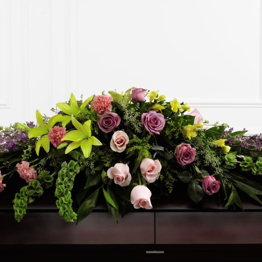 Ramo fúnebre para ataúd Eterno Amor